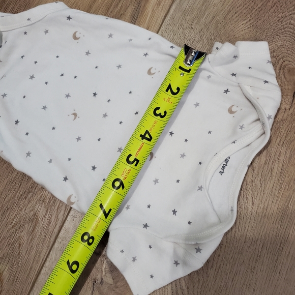 10) CARTER'S Celestial Stars & Moons Onesie Sz. 3Mth - Picture 6 of 6
